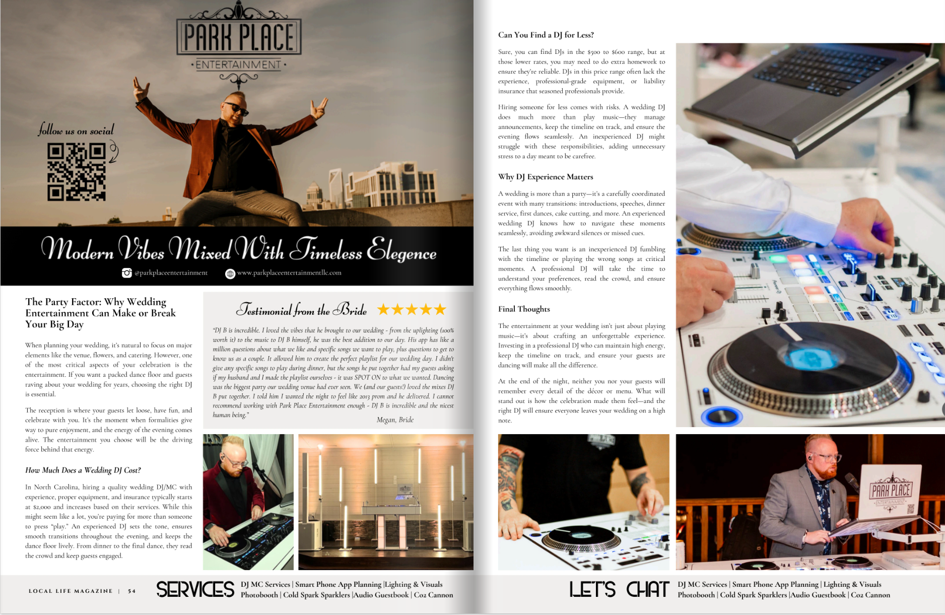 Park Place Entertainment featured in Local Life Magazine - Spread 1